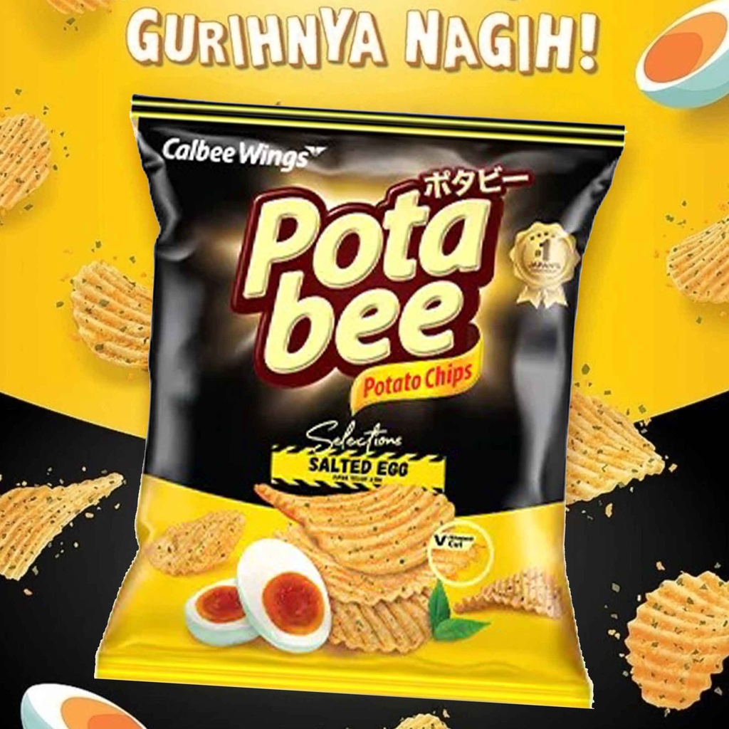 POTABEE POTATO CHIPS SELECTIONS SALTED EGG 68g