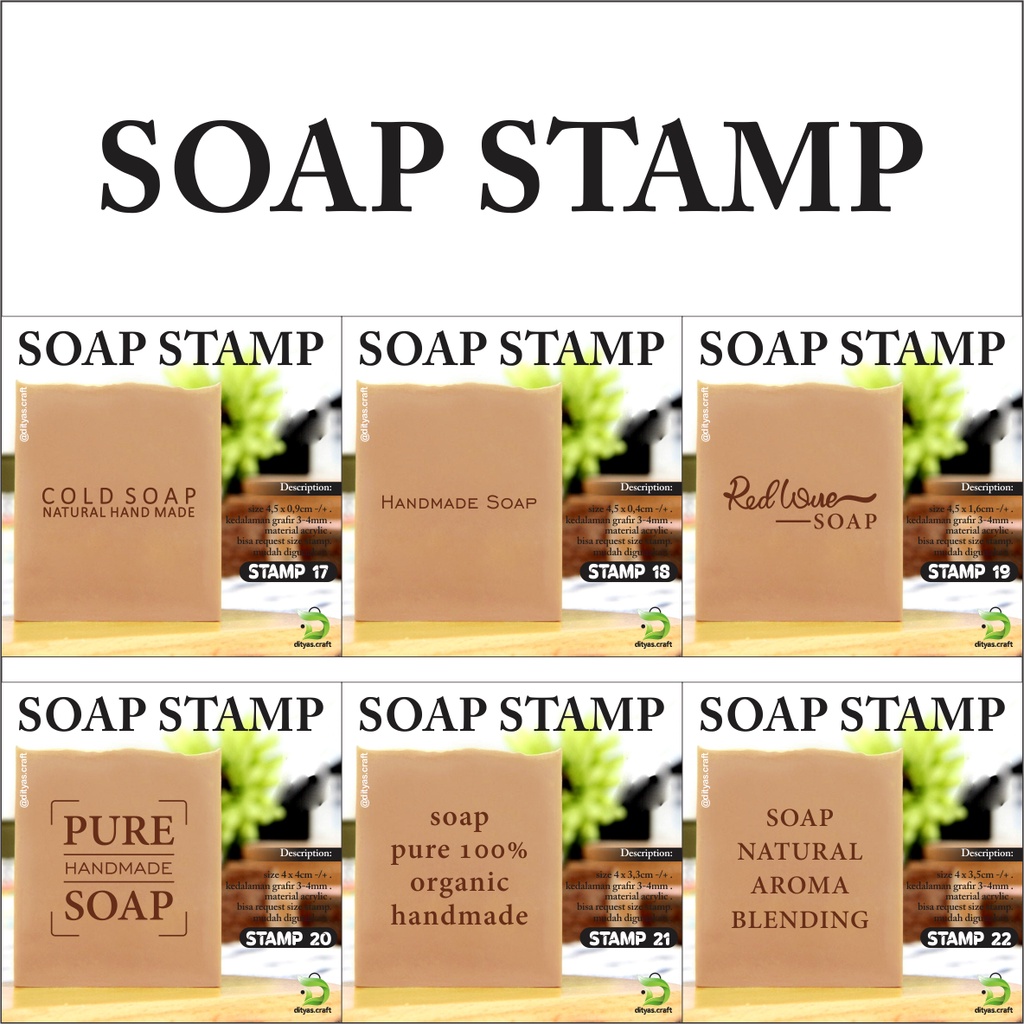 

soap stamp / stempel sabun / code STAMP 17-22