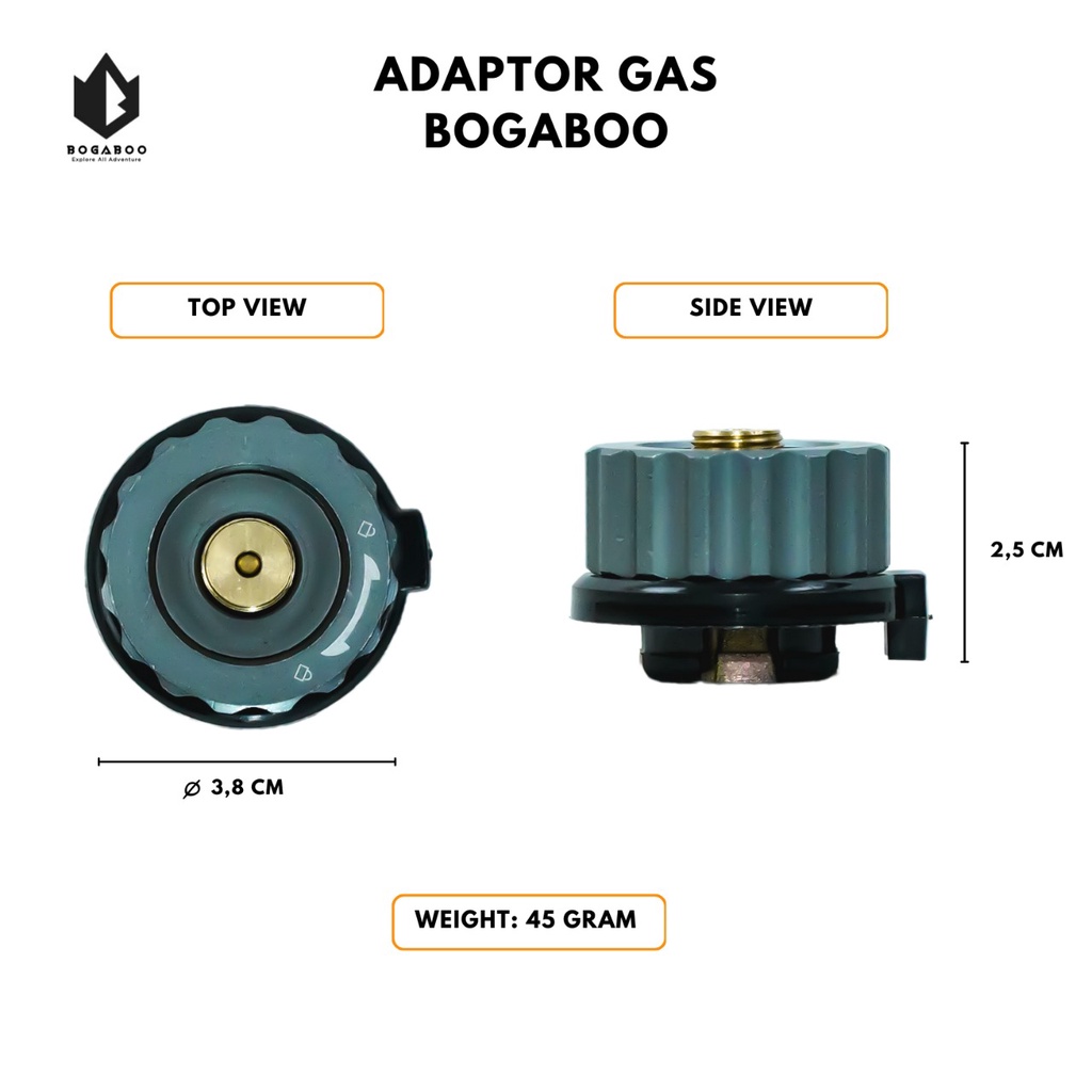 Bisa [COD] Adaptor Penghubung Tabung gas / adaptor kompor gas /Adaptor Bulet