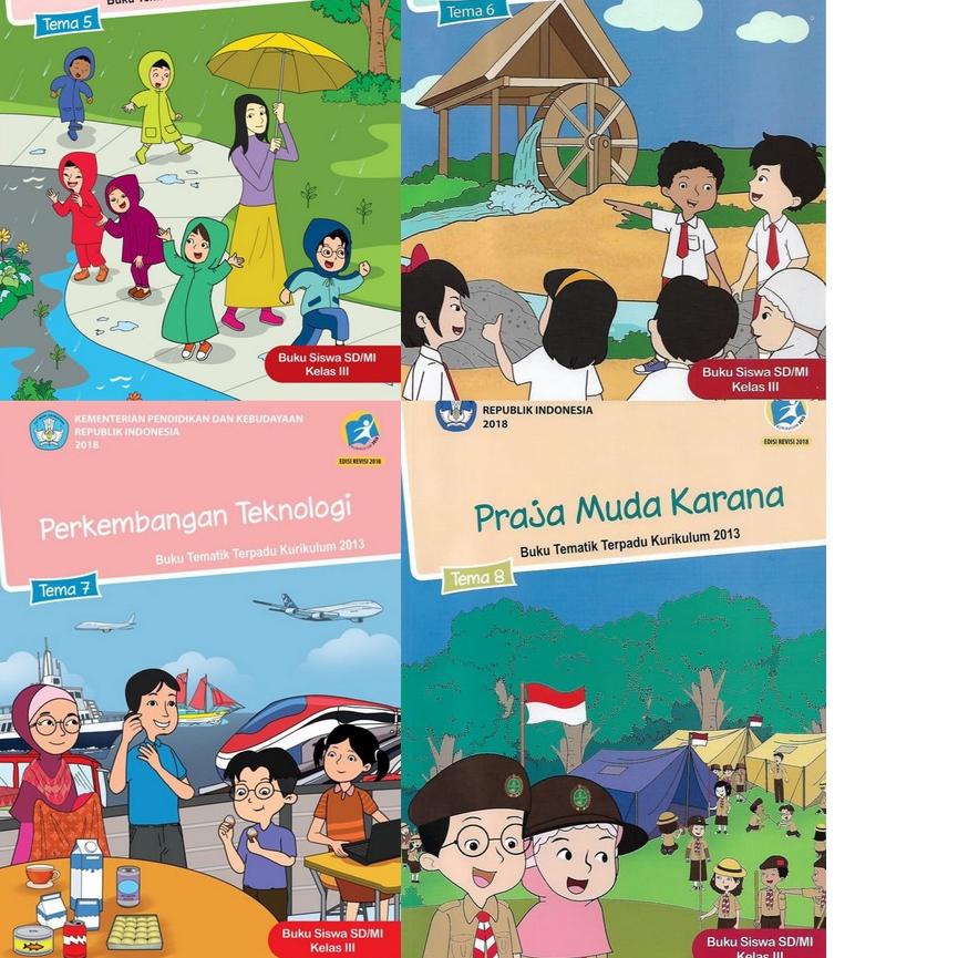 COD PAKET Buku Tematik Siswa SD Kelas 3 TEMA 5678 buruan