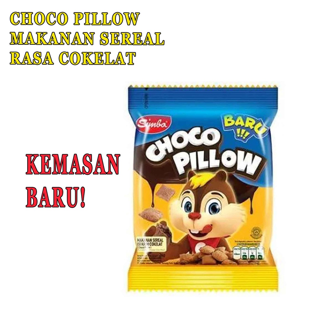 Choco chips &amp; pillow* makanan seral* choco chips rasa cokelat