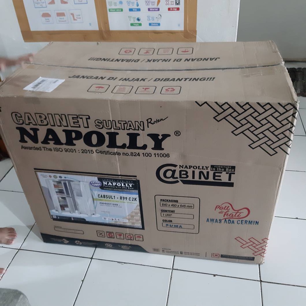 lemari pakaian baju plastik Hambalan Gantung Napolly Cabsul 1-R99 c2k