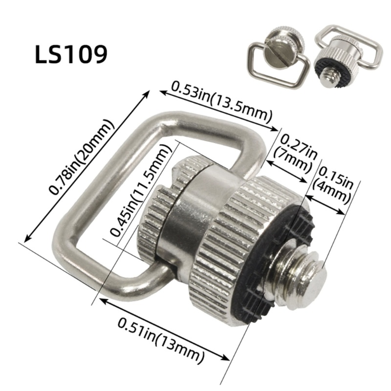 Zzz Quick Release Screw 1per4d Ring Sekrup Dudukan Kamera Sekrup Adapter Kamera Stainless Steel Untuk Dslr Cam Tembak Cepat Pla