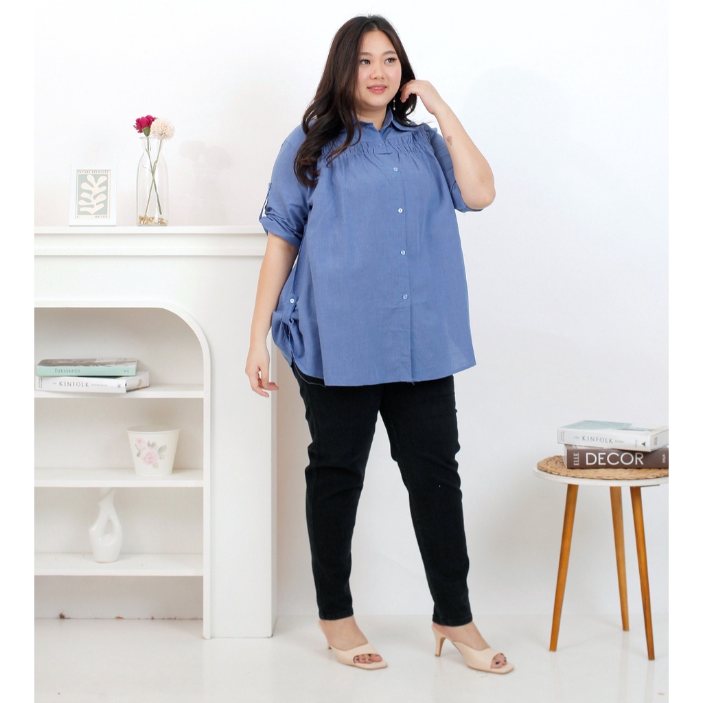 Basic id fashion Kemeja jumbo XXL XXXL / Kemeja big size