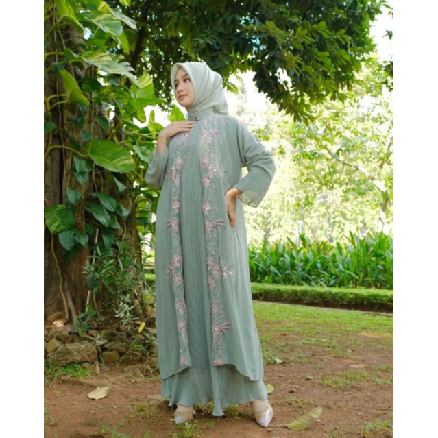 Kaftan wanita kondangan florida gamis kaftan full bordir kaftan simple kaftan remaja mewah kaftan pu