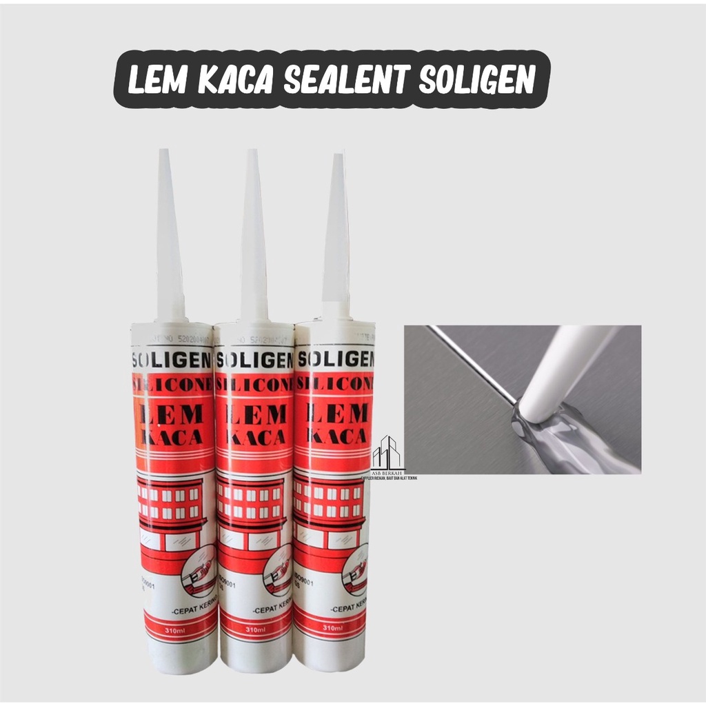 Lem Kaca Sealent Botol Soligen