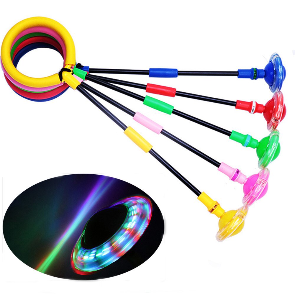 SKIPPING BALL LED MAINAN ANAK DEWASA HULA HOOP KAKI LAMPU MAINAN HULA HOOP ANAK