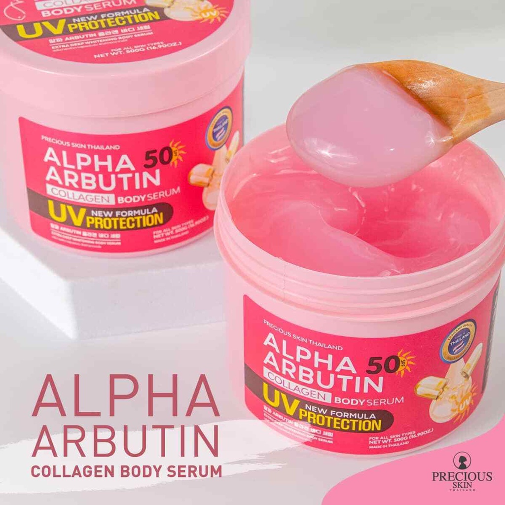 UV PROTECTION ALPHA ARBUTIN 3 PLUS COLLAGEN BODY SERUM UV PROTECTION SPF 50 500GR