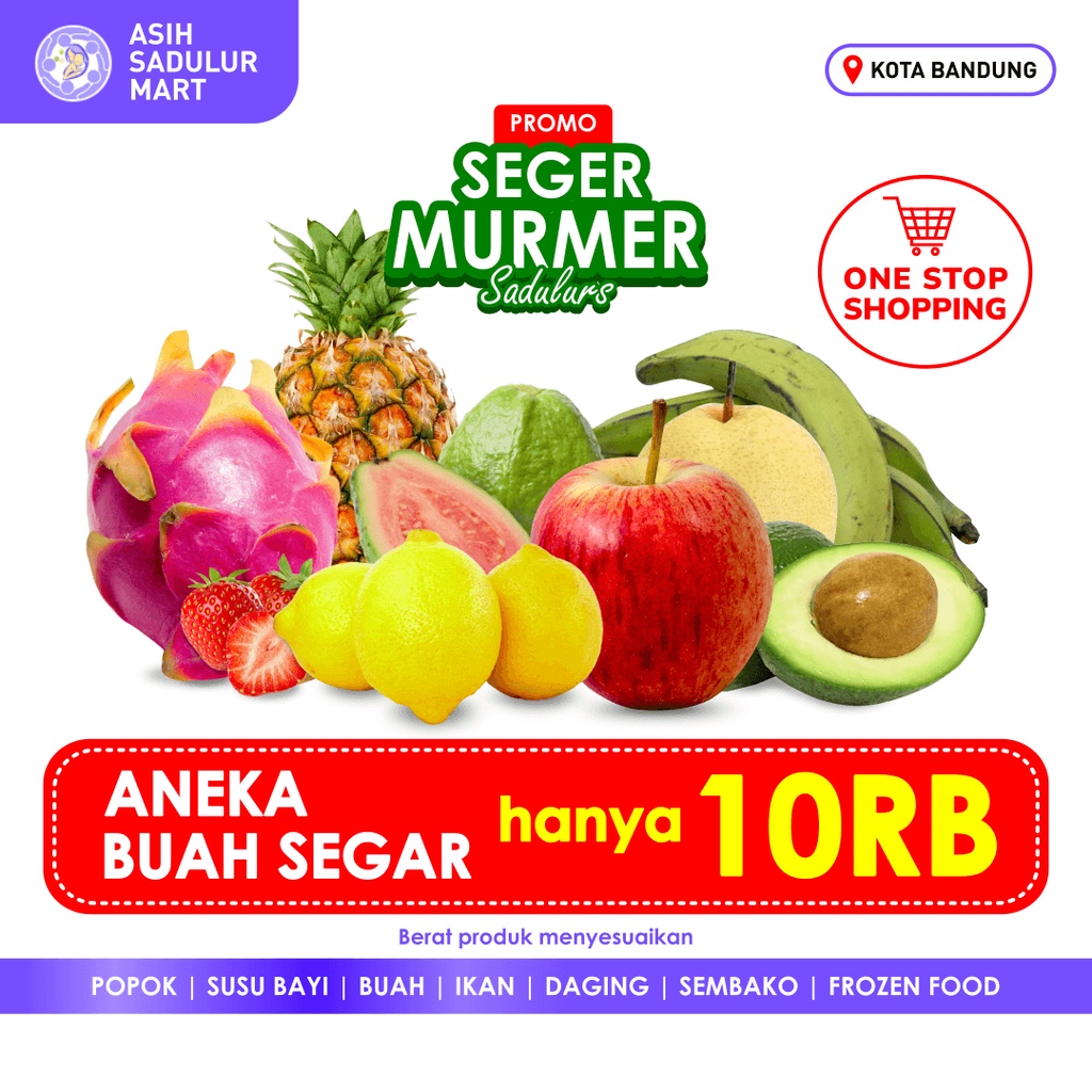 Buah Segar 10RB Promo Aneka Buah Bandung