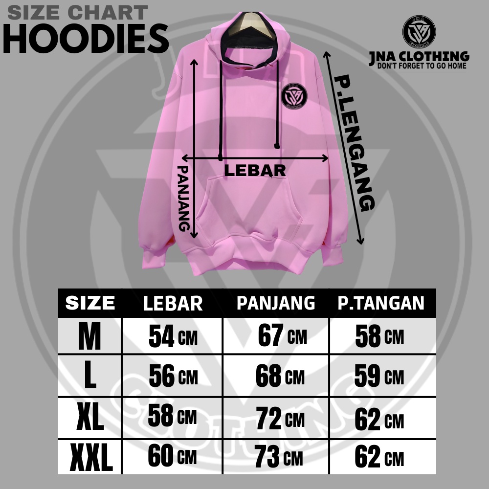 Hoodie Hijau Mint Pria Premium Distro Brand Local JNA Clothing Sweater Cowo Cewe Dewasa Ori Katun Tebal M-XXL Hudie Jumper Keren