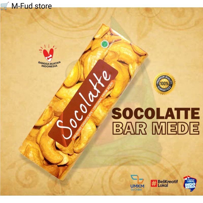 

Socolatte coklat bar kacang mede 70gr