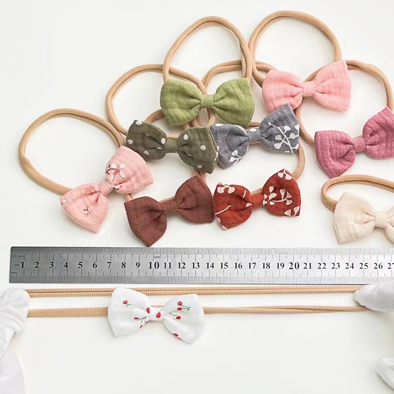 SEAMLESS POLKA DOT BOW SOFT NON-TRACE MOTIF POLKADOT FLORAL PATTERN PREMIUM BABY TODDLER SMALL RIBBON CUTE HEADBAND HAIRBAND BENDO BANDO BANDANA PITA ANAK BALITA BAYI COTTON NYLON LINEN LACE AKSESORIS RAMBUT WARNA SOLID POLOS PASTEL LEMBUT KOREA KOREAN