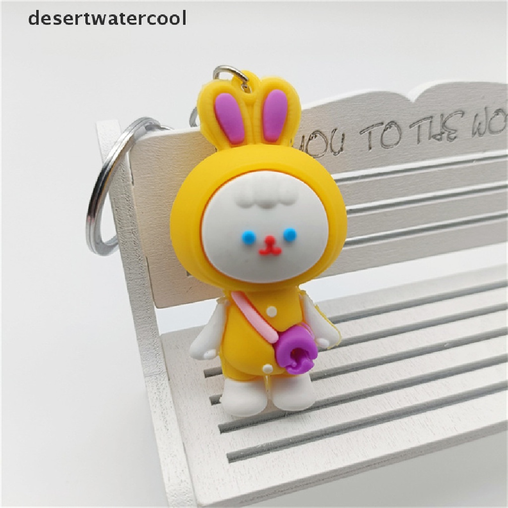 Deid Tahun Baru Kartun Kelinci Gantungan Kunci Fashion Tas Liontin Kecil Gadis Lucu Gantungan Kunci Mobil Pasangan Hadiah Martijn