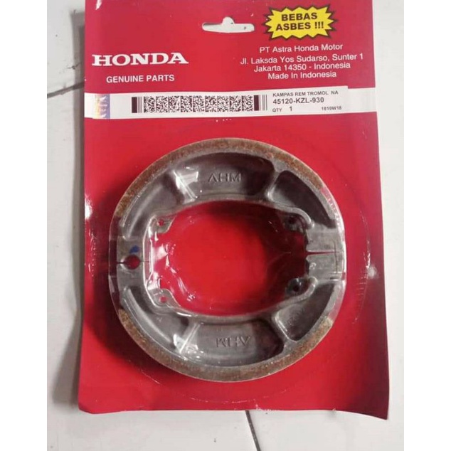 KAMPAS REM TOMOL VARIO,BEAT,SCOPY. HONDA