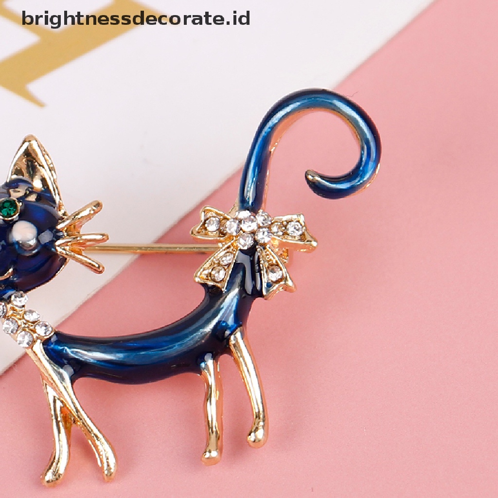 [Birth] Kepribadian Kucing Biru Bros Gadis Wanita Kantor Kasual Bros Pin Hadiah [ID]