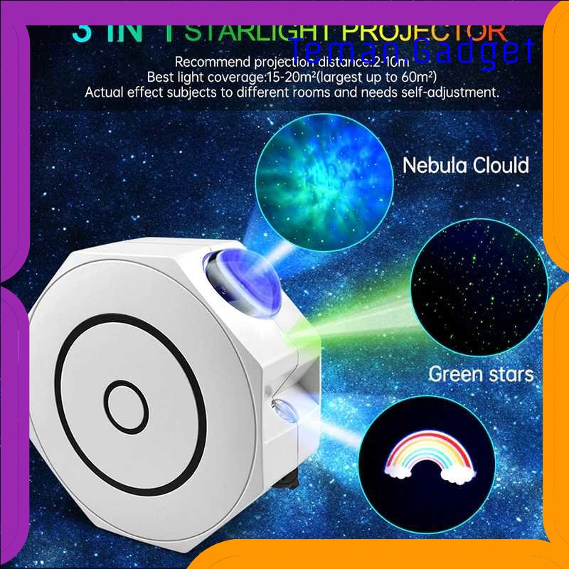 TG - LMP AMARYLLIS Lampu Tidur Proyektor Nebula with Bluetooth Speaker 18 Color - 2186XL