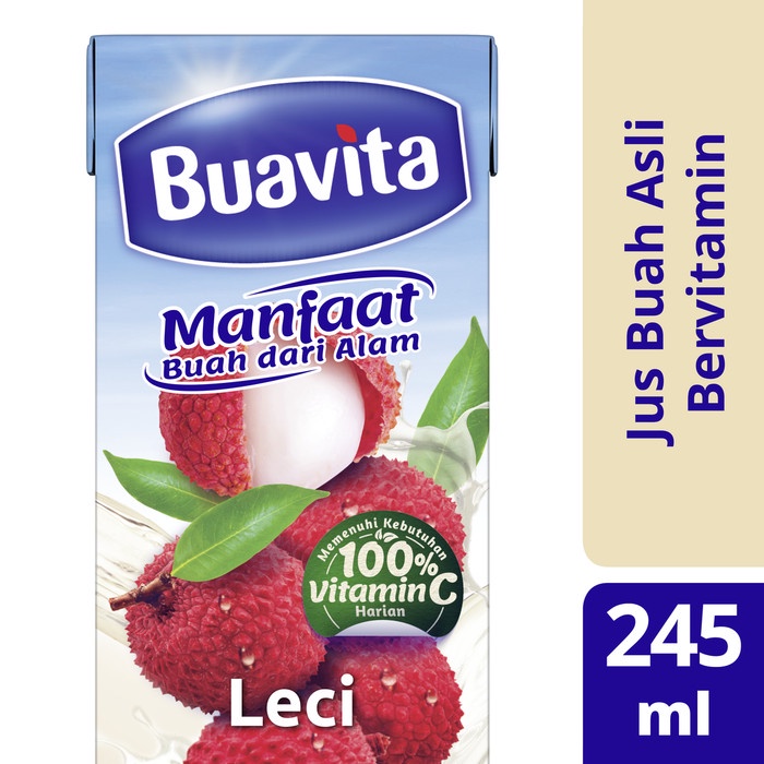 

Buavita Jus Leci Lychee Juice Buah Asli 245ml