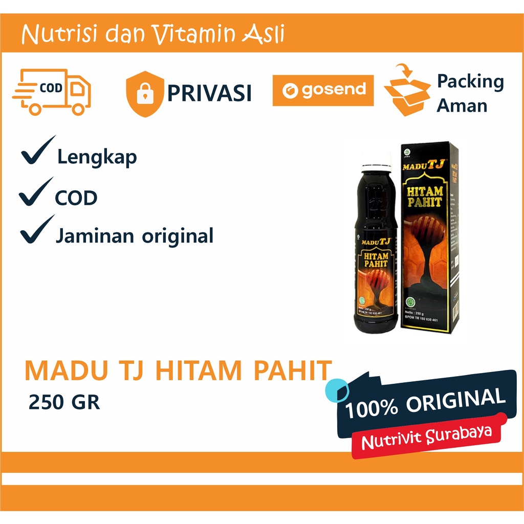 

Madu TJ Hitam Pahit 250gr