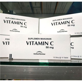 VITAMIN C 50mg KF kimia farma 1 BOX ISI 10 STRIP
