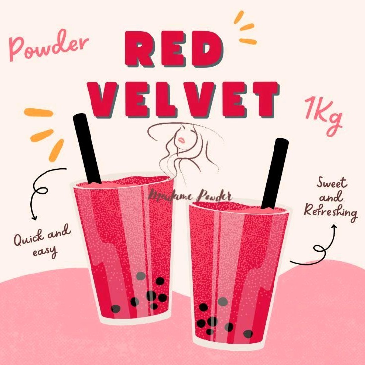 

Bubuk Minuman Red Velvet 1 Kg Madame Powder Surabaya