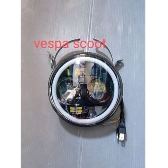 headlamp daymaker vespa newpx lampu depan vespa new px daymaker