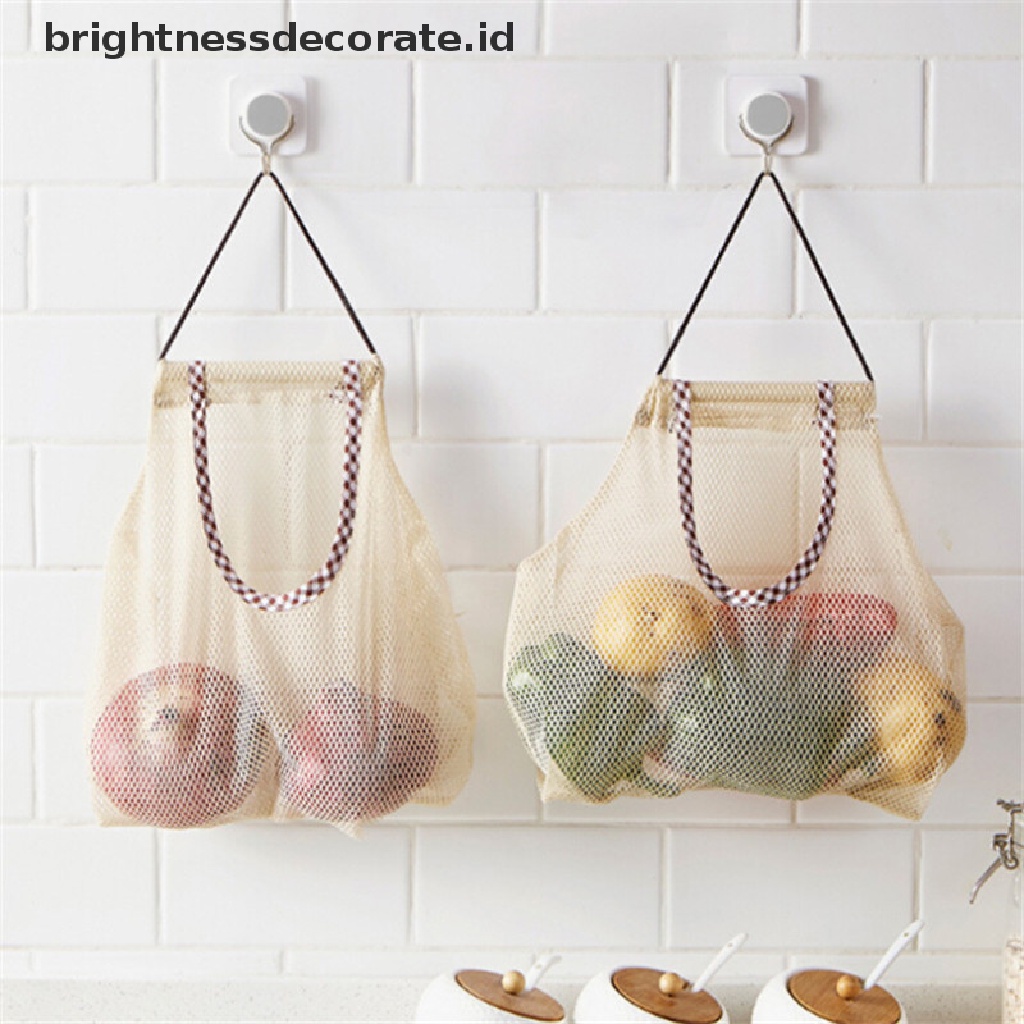 [Birth] Kantong Gantung Sayur Bawang Kentang Dapur Garlic Ginger Mesh Storage Bag [ID]