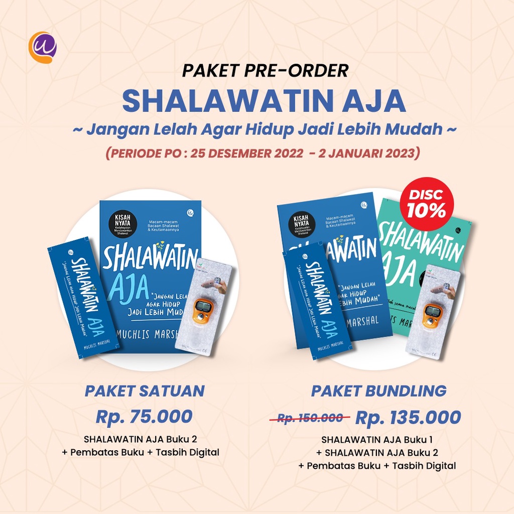 BUKU SHALAWATIN AJA VOL. 2 + BONUS - Muchlis Marshal