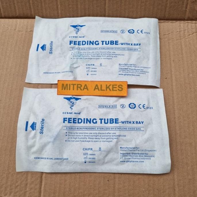 Feeding Tube Fr 6..Fr 8 cosmo Med. NGT Selang Makan CosmoMed.