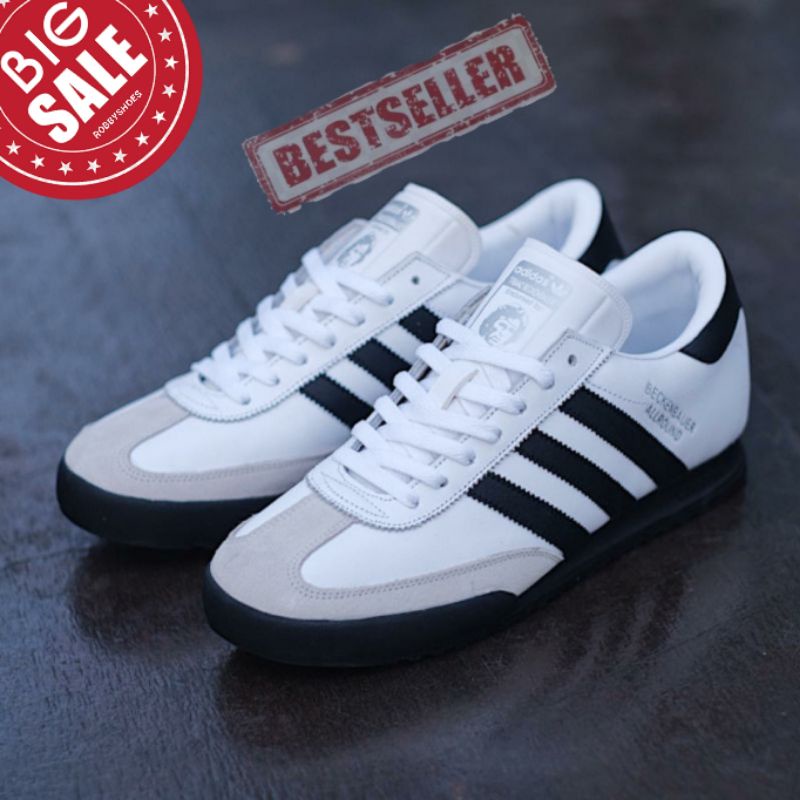 ADIDAS BECKENBAUER ALLROUND WHITE BLACK ORIGINAL OEM SNEAKERS PRIA