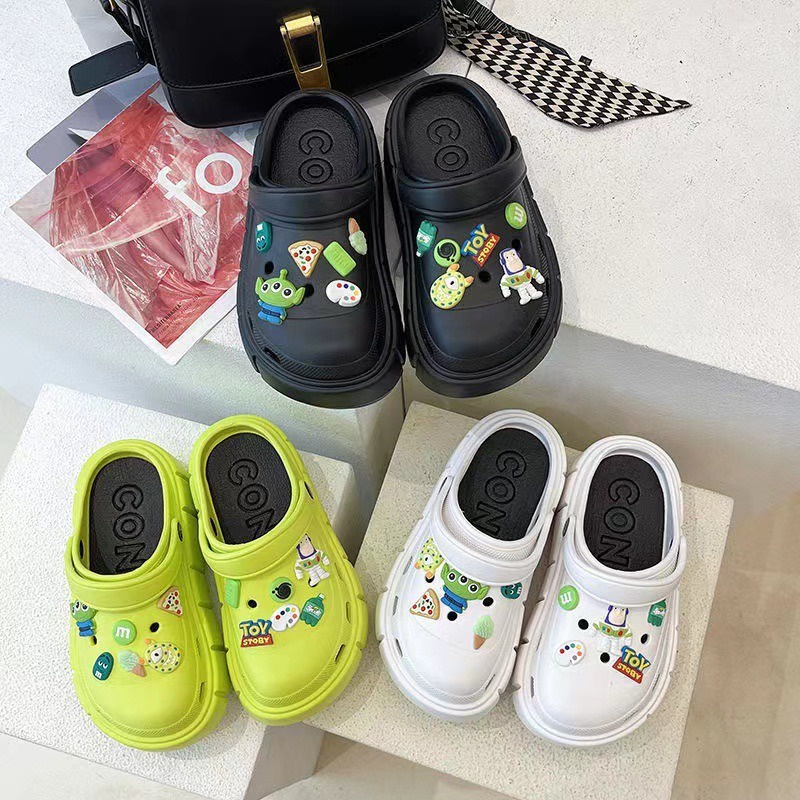 Minipetite SH2252 Sendal Bapao Fuji Sendal Wedges Platform Clog Jibblitz Toystory Import Sandal Bangkok Tinggi