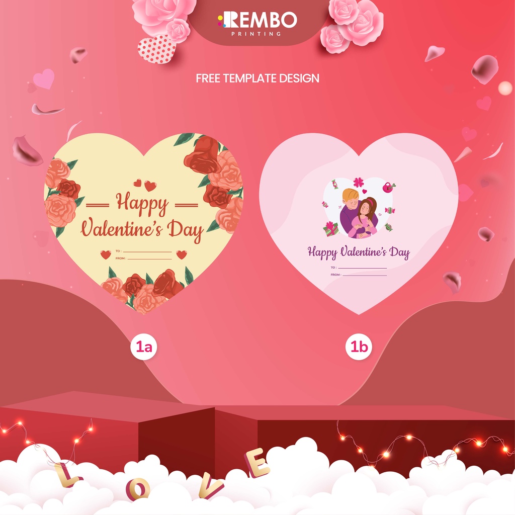 Hang Tag Baju Bentuk Edisi Valentine Hari Kasih Sayang - Label Baju Pola - Cetak Hangtag Baju Bentuk Pola Love Hati Teddy Bear - Label Merek - Hang Tag custom bentuk pola Valentine Hari Kasih Sayang 2023