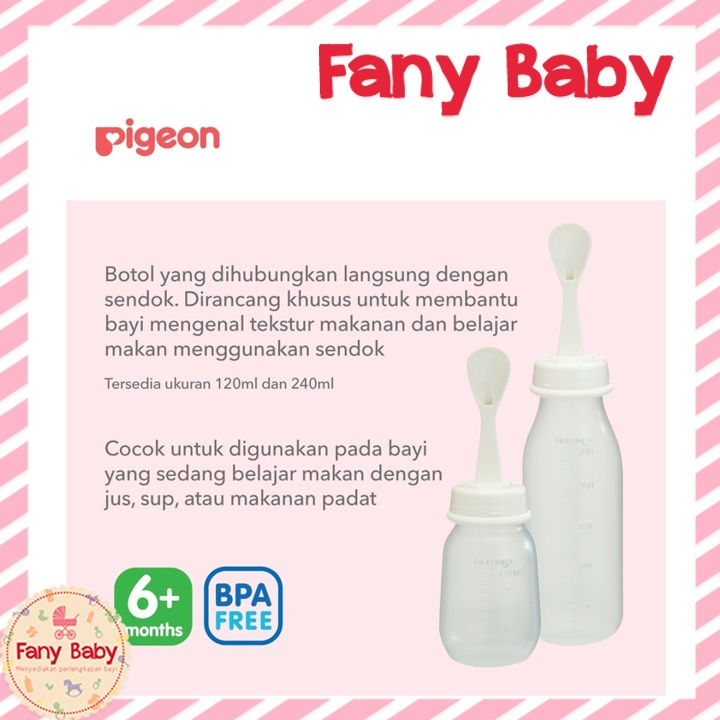 PIGEON BABY FOOD FEEDER WEANING BOTTLE 120ML