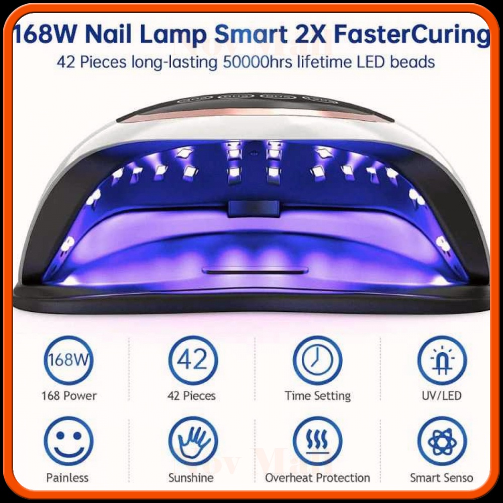 Pengering Kutek UV Lamp Nail Dryer 168W -BY599