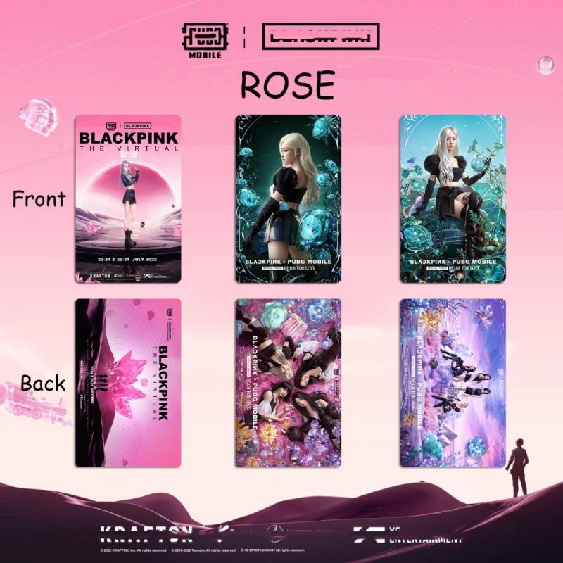 4 Pcs black pink PUBG MOBILE Album Lomo Card Kpop Photocards  Postcards  Series Jisoo Jennie Rose Lisa Blink BP