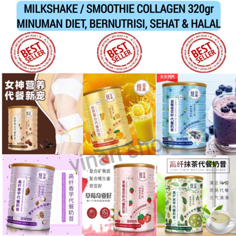 

MILKSHAKE Smoothie Collagen Minuman Diet Sehat/Ou fen