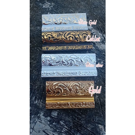 Batangan pigura ukir mewah 5.5cm/Pigura lonjoran/harga ecer/3 meter