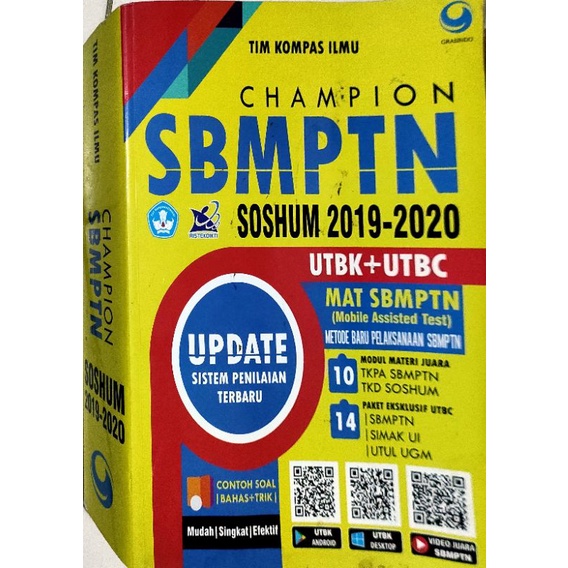 

Buku CHAMPION SBMPTN SOSHUM 2019-2020