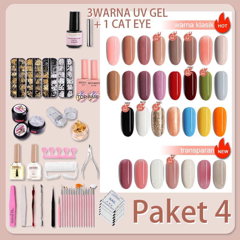 Paket Nail Art Lengkap Tanpa Lampu UV LED