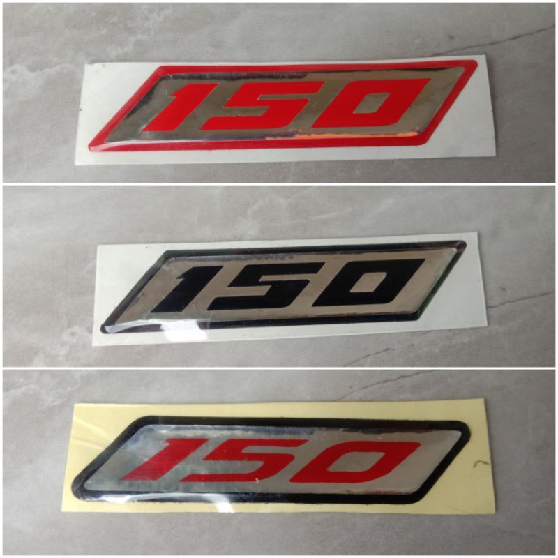 Sticker emblem timbul 150 emblem 150 honda vario