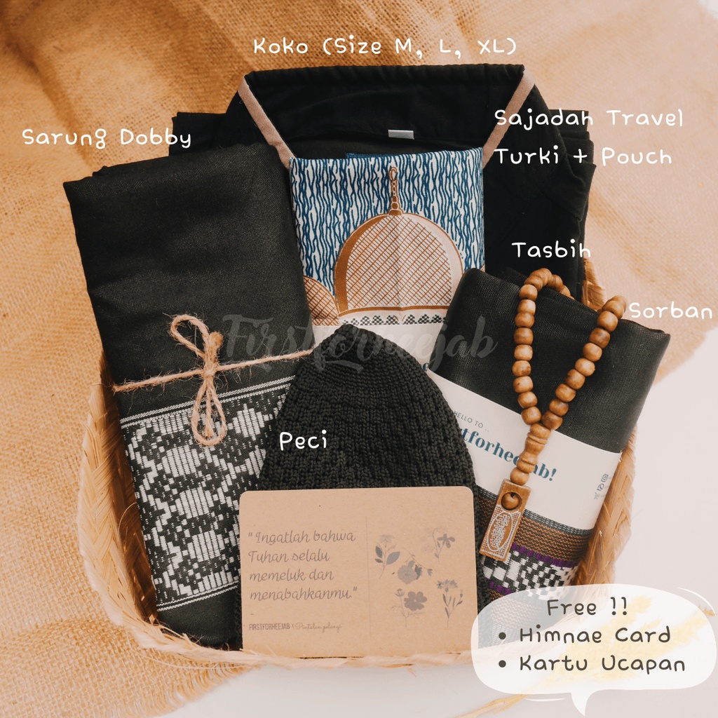 

NEW PROMO (PILIH ITEM HAMPERSMU SENDIRI!) HAMPERS AESTHETIC MUSLIM COWOK GIFT BOX KADO PERLENGKAPAN