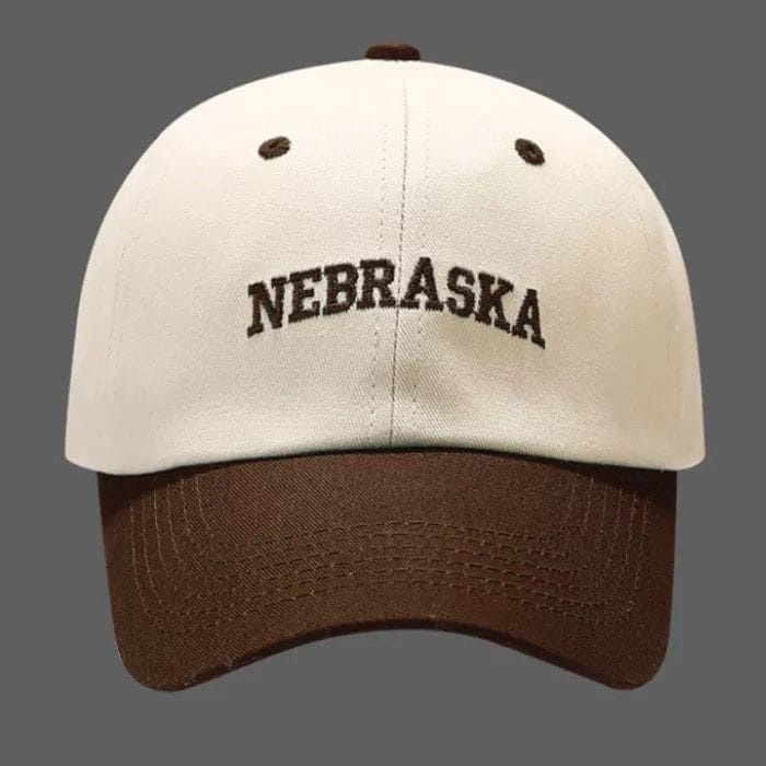NEW MODEL!! Topi Baseball Pria Wanita Kombinasi Bordir NEBRASKA Import Quality Cap Hat Casual Sport