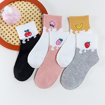 ⭐️𝐈𝐇𝐒 𝟕𝟗𝟒 𝐋𝐚𝐦𝐩𝐮𝐧𝐠⭐️Kaos Kaki Wanita Motif Buah Buahan Kaos Kaki Panjang Fashion Korea