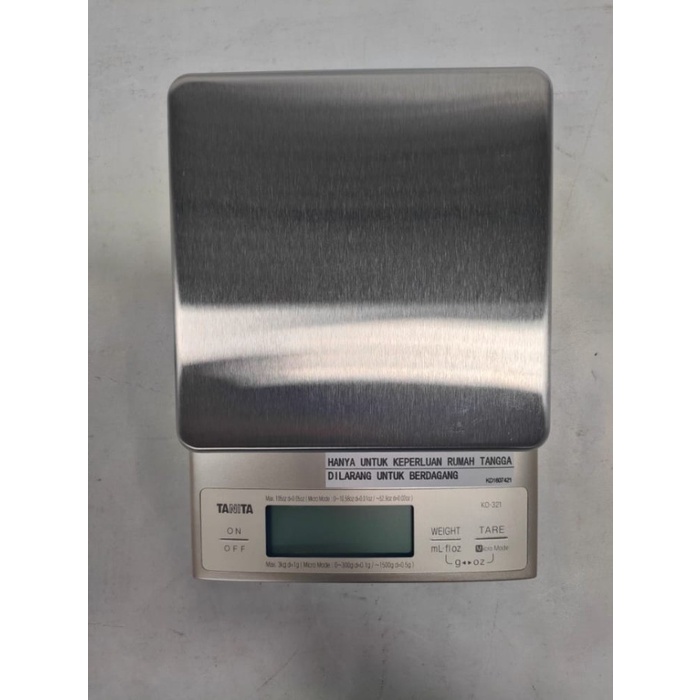 Timbangan Tanita Kd-321 Timbangan Dapur Dan Kue Digital 0.1Gram 3Kg