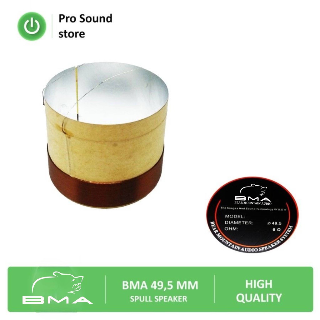Spull Speaker 49,5 mm BMA / Spul Spool Voice Coil 49,5mm 6 Ohm