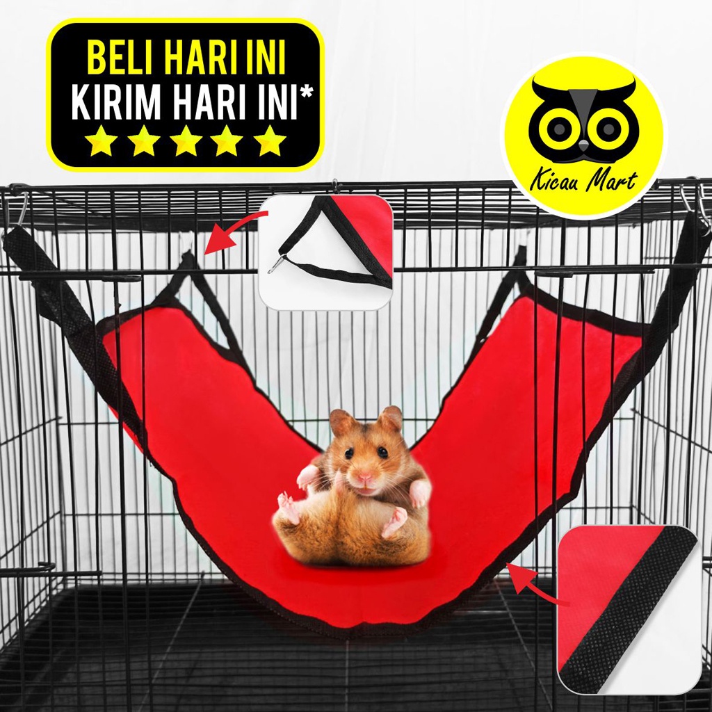 Hamock Ayunan Mainan Hewan Hamster Burung Sugar Glider Hammock Spunbond Hammok Hamok Tempat Tidur Gantung Sugar Glider Sgd Lovebird Kucing Kitten Medium Monyet