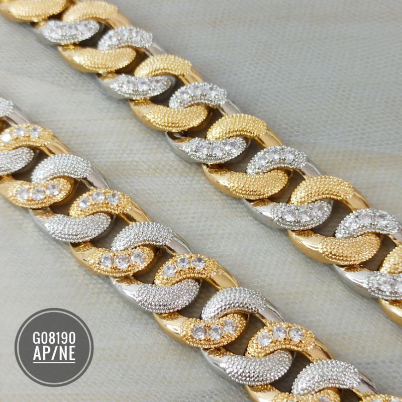 Gelang Fashion Sisik Naga Mixcolor Detail Zircon G08190