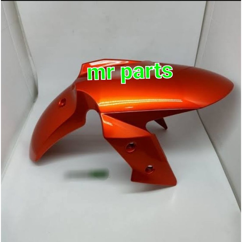 spakbor slebor depan orange oren kawasaki ninja 250fi z250fi 250 z250 fi old original