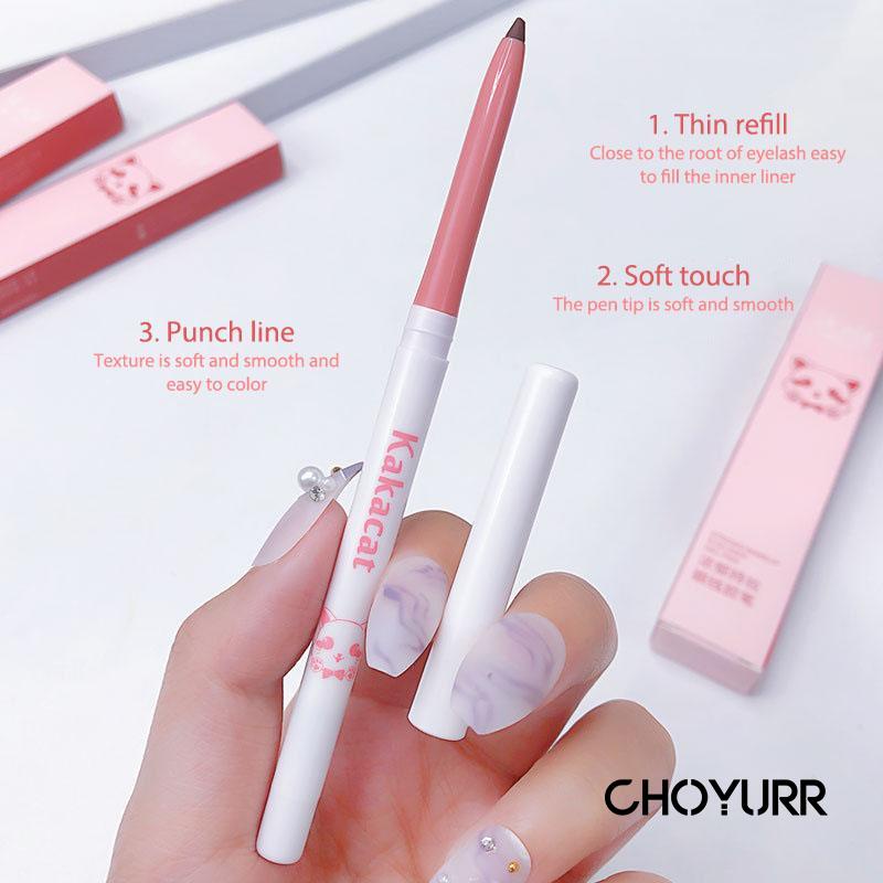 【COD】Eyeliner Waterproof Mata Pink White Twisted  Tahan Air Simple Eyeliner Long-lasting Anti Smudge Murah-CH