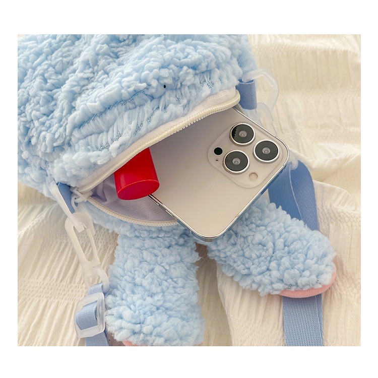 (COD) Tas boneka selempang wanita Iucu kelinci Fashion Motif Kartun Karakter Hewan  Anak &amp; Dewasa