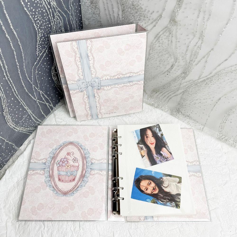 Lanfy Loose-leaf Binder Cover Korea Enam Lubang DIY Album Photocard Holder Halaman Dalam Isi Ulang Notebook Album Cover